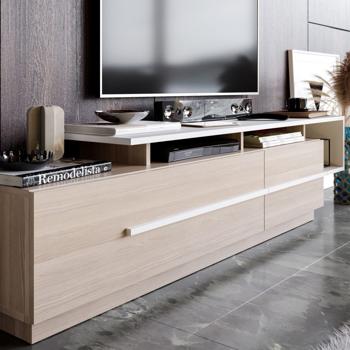 Pia - Cordoba, White – ТВ комода - Image 3