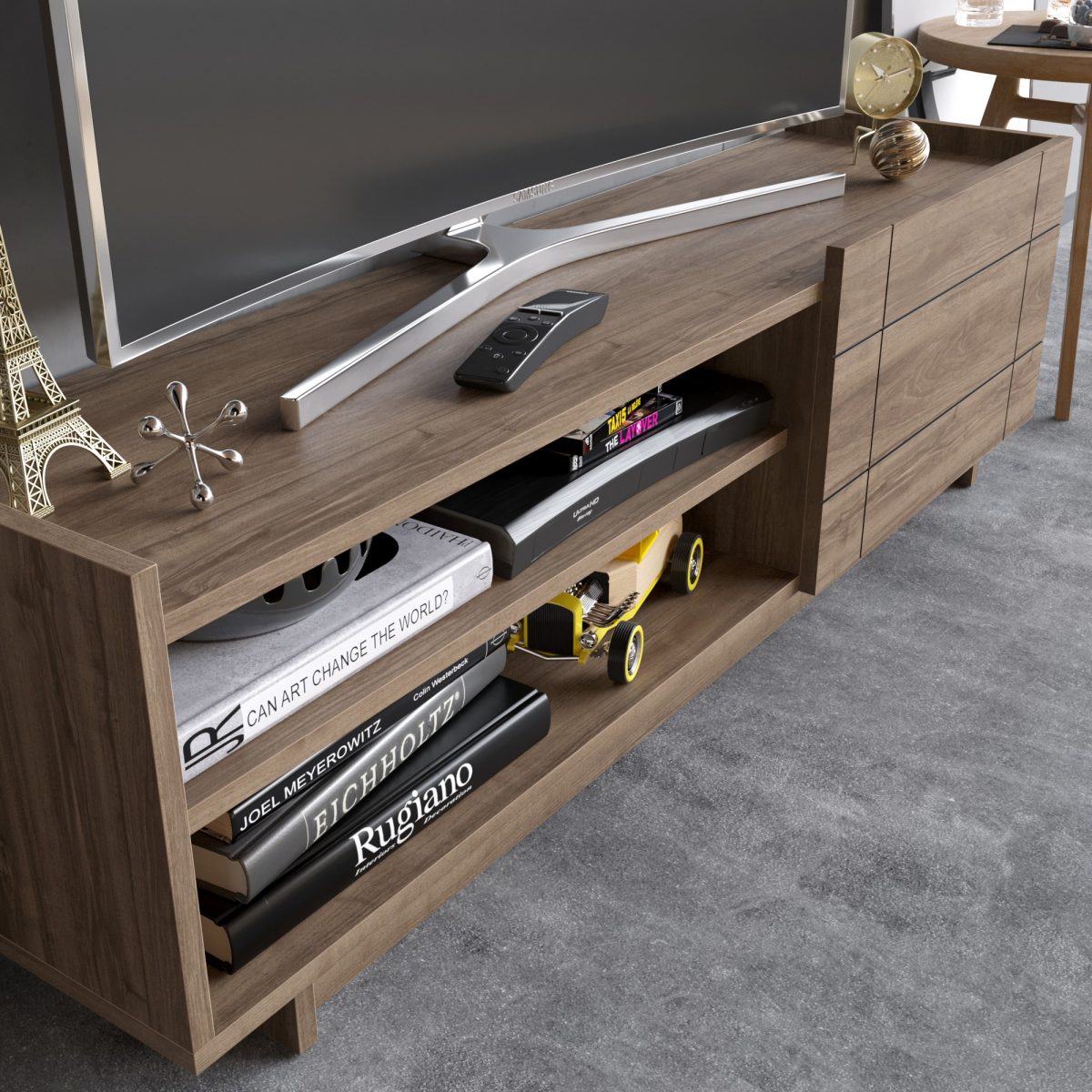 Valantina - Walnut – ТВ комода - Image 3