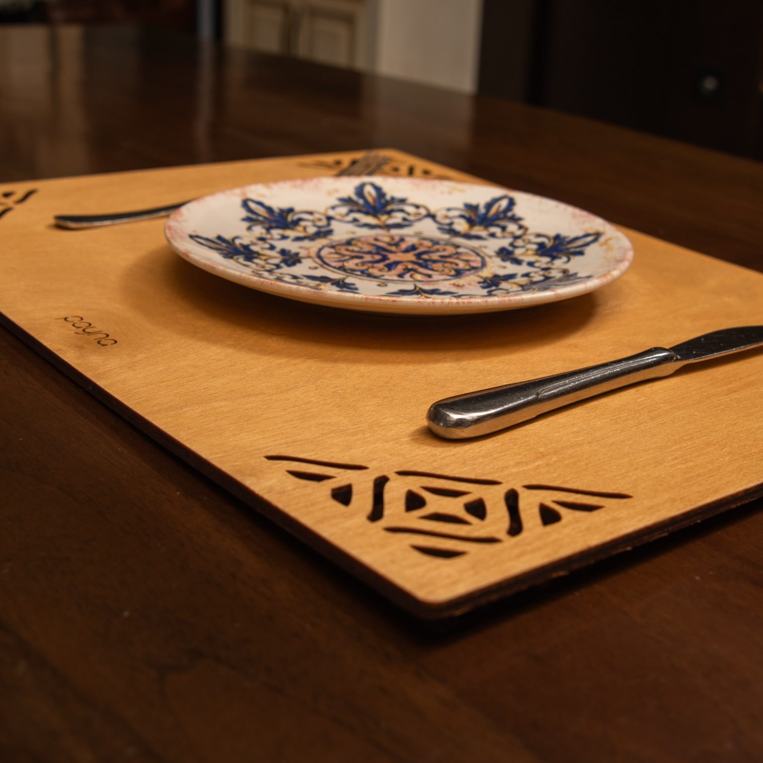 Corpat - Honey – Дрвен сет на подлога за маса (4 парчиња) - Image 4