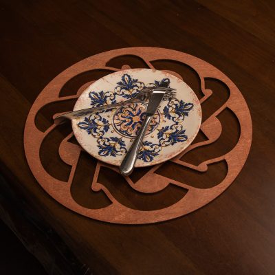 Don - Rose – Дрвен сет на подлога за маса (4 парчиња)