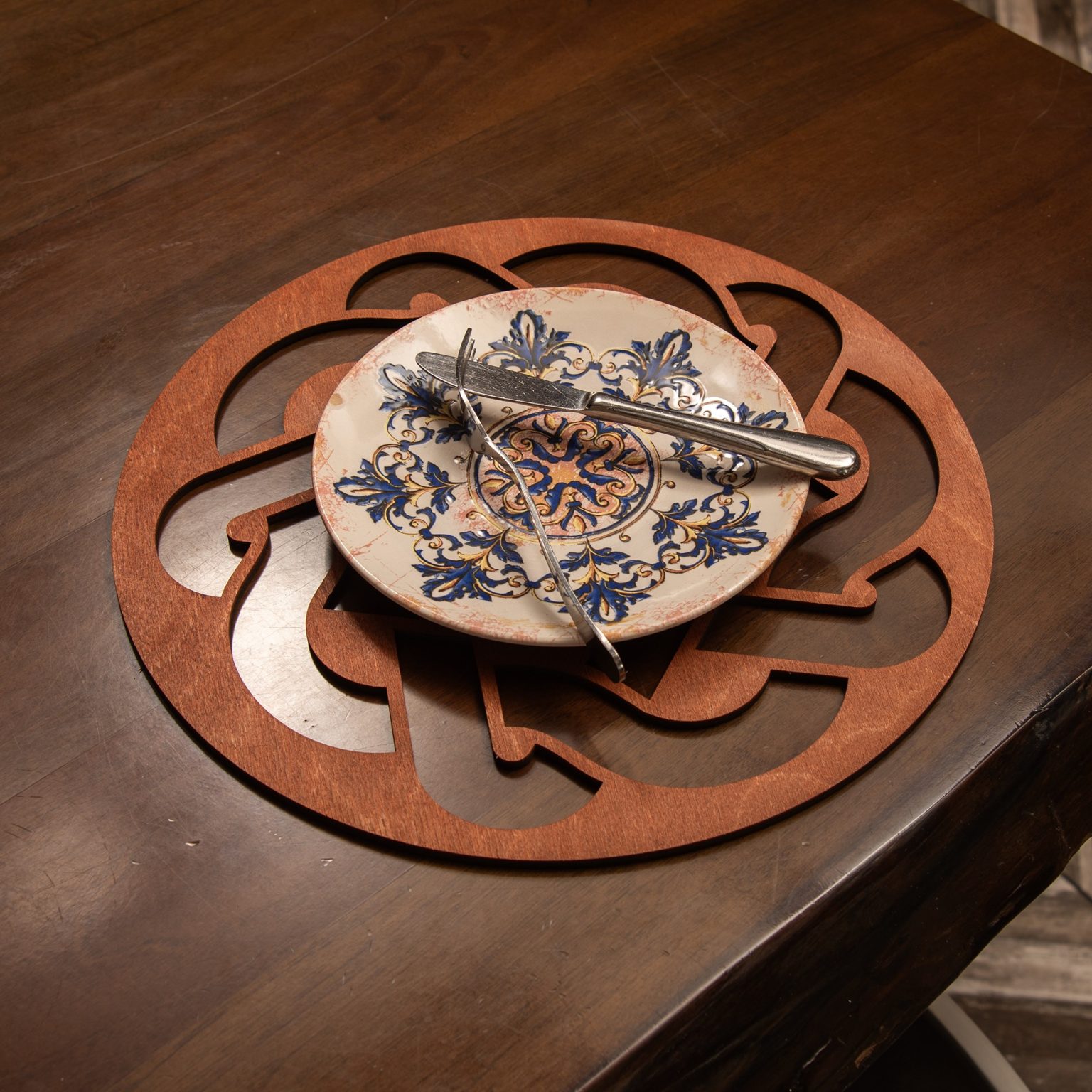 Don - Rose – Дрвен сет на подлога за маса (4 парчиња) - Image 2