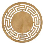 Labyrinth - Honey – Дрвен сет на подлога за маса (4 парчиња) - Image 5