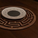 Labyrinth - Wenge – Дрвен сет на подлога за маса (4 парчиња) - Image 4