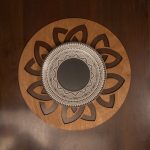 Lugh - Walnut – Дрвен сет на подлога за маса (4 парчиња) - Image 3