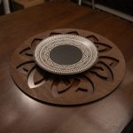 Lugh - Wenge – Дрвен сет на подлога за маса (4 парчиња) - Image 2