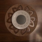 Lugh - Wenge – Дрвен сет на подлога за маса (4 парчиња) - Image 3