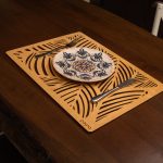 Plane - Honey – Дрвен сет на подлога за маса (4 парчиња) - Image 2