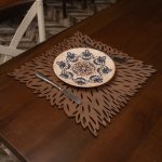 Pointy - Wenge – Дрвен сет на подлога за маса (4 парчиња) - Image 2