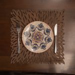 Pointy - Wenge – Дрвен сет на подлога за маса (4 парчиња) - Image 3