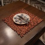 Pointy - Rose – Дрвен сет на подлога за маса (4 парчиња) - Image 2