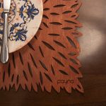 Pointy - Rose – Дрвен сет на подлога за маса (4 парчиња) - Image 4