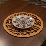 Coral - Honey – Дрвен сет на подлога за маса (6 парчиња)