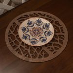 Coral - Wenge – Дрвен сет на подлога за маса (6 парчиња) - Image 2