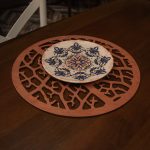 Coral - rose – Дрвен сет на подлога за маса (6 парчиња) - Image 2