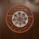 Coral - rose – Дрвен сет на подлога за маса (6 парчиња) - Image 3