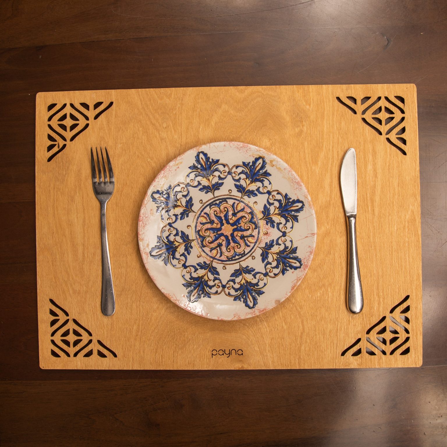 Corpat - Honey – Дрвен сет на подлога за маса (6 парчиња) - Image 3