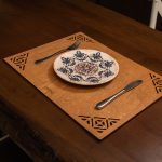 Corpat - Walnut – Дрвен сет на подлога за маса (6 парчиња) - Image 2