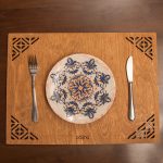 Corpat - Walnut – Дрвен сет на подлога за маса (6 парчиња) - Image 3