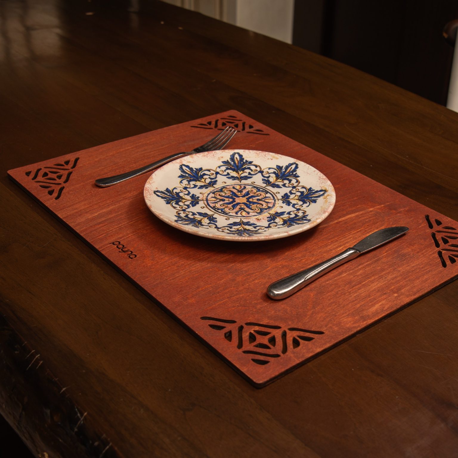 Corpat - Rose – Дрвен сет на подлога за маса (6 парчиња) - Image 2