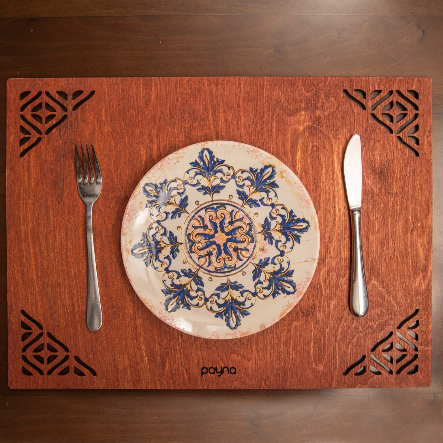 Corpat - Rose – Дрвен сет на подлога за маса (6 парчиња) - Image 3