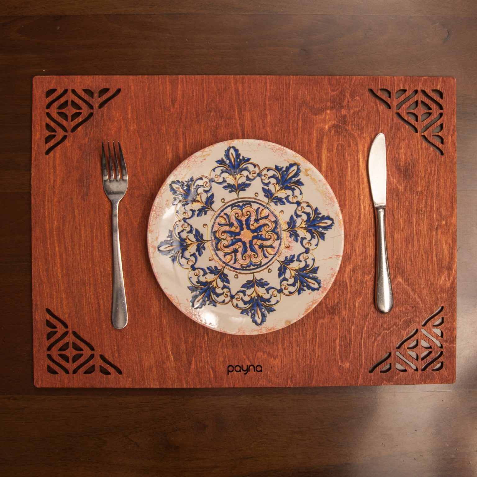 Corpat - Rose – Дрвен сет на подлога за маса (6 парчиња) - Image 5