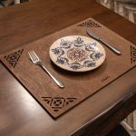 Corpat - Wenge – Дрвен сет на подлога за маса (6 парчиња)