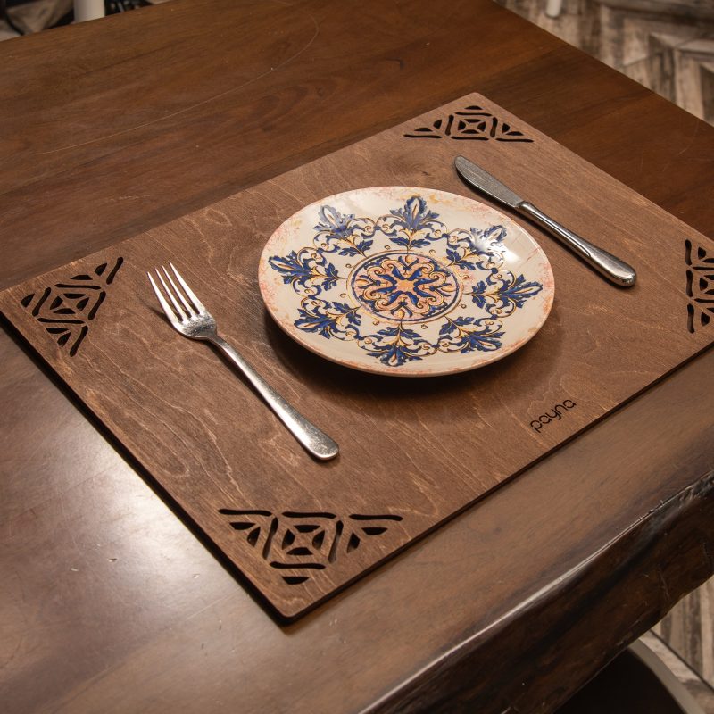 Corpat - Wenge – Дрвен сет на подлога за маса (6 парчиња)