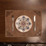 Corpat - Wenge – Дрвен сет на подлога за маса (6 парчиња) - Image 3