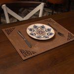 Corpat - Wenge – Дрвен сет на подлога за маса (6 парчиња) - Image 4