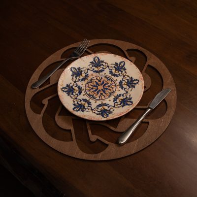 Don - Wenge – Дрвен сет на подлога за маса (6 парчиња)