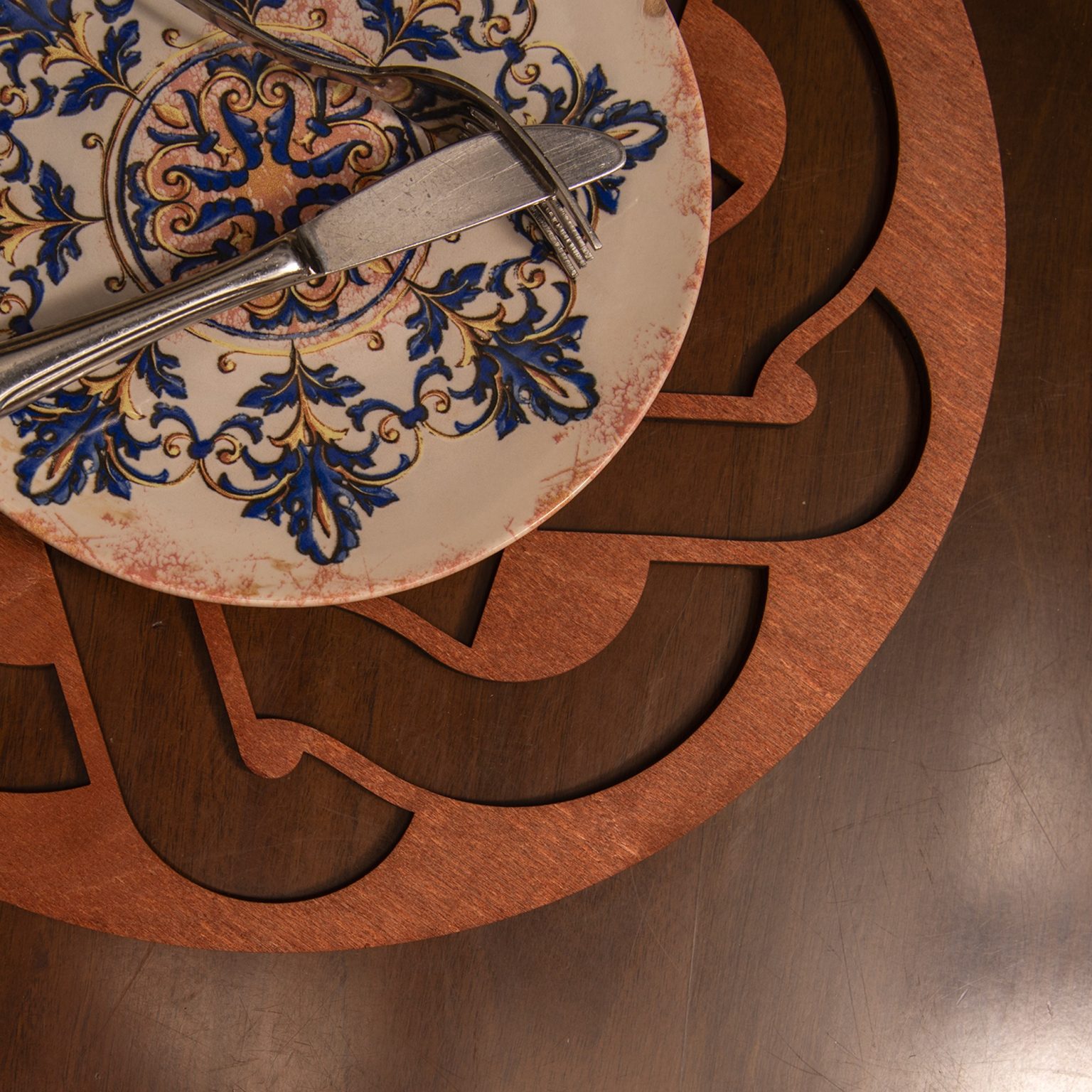 Don - Rose – Дрвен сет на подлога за маса (6 парчиња) - Image 5