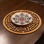 Labyrinth - Honey – Дрвен сет на подлога за маса (6 парчиња)