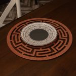 Labyrinth - Rose – Дрвен сет на подлога за маса (6 парчиња) - Image 2