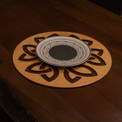 Lugh - Honey – Дрвен сет на подлога за маса (6 парчиња)