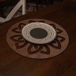 Lugh - Wenge – Дрвен сет на подлога за маса (6 парчиња) - Image 4