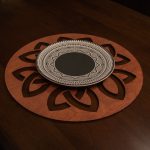 Lugh - Rose – Дрвен сет на подлога за маса (6 парчиња) - Image 4