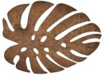 Monstera - Walnut – Дрвен сет на подлога за маса (6 парчиња) - Image 5