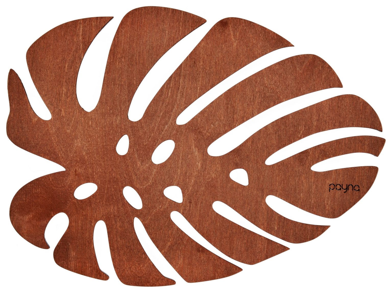 Monstera - Rose – Дрвен сет на подлога за маса (6 парчиња) - Image 6