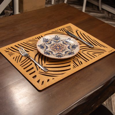 Plane - Honey – Дрвен сет на подлога за маса (6 парчиња)