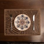 Plane - Wenge – Дрвен сет на подлога за маса (6 парчиња) - Image 3