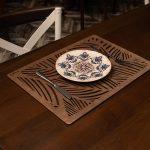 Plane - Wenge – Дрвен сет на подлога за маса (6 парчиња) - Image 4