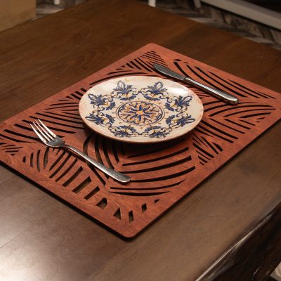 Plane - Rose – Дрвен сет на подлога за маса (6 парчиња)