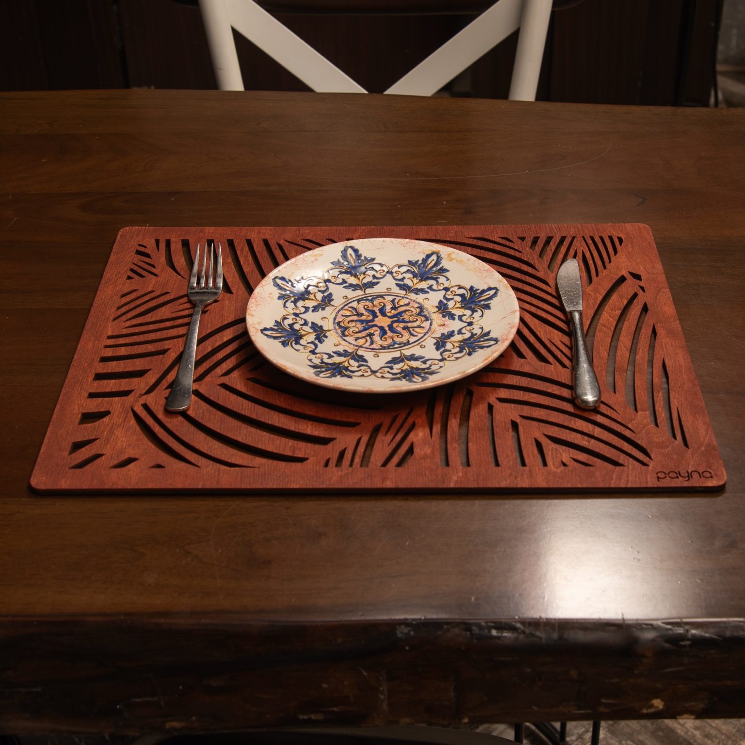 Plane - Rose – Дрвен сет на подлога за маса (6 парчиња) - Image 2