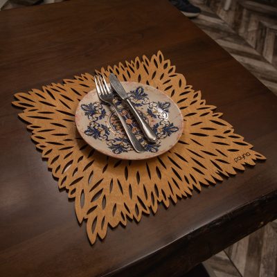 Pointy - Honey – Дрвен сет на подлога за маса (6 парчиња)