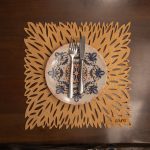 Pointy - Honey – Дрвен сет на подлога за маса (6 парчиња) - Image 3