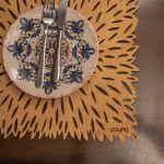 Pointy - Honey – Дрвен сет на подлога за маса (6 парчиња) - Image 5