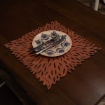 Pointy - Rose – Дрвен сет на подлога за маса (6 парчиња) - Image 2