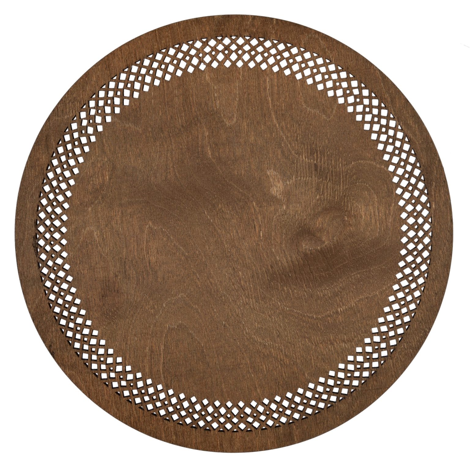 Seljuk - Walnut – Дрвен сет на подлога за маса (6 парчиња) - Image 6