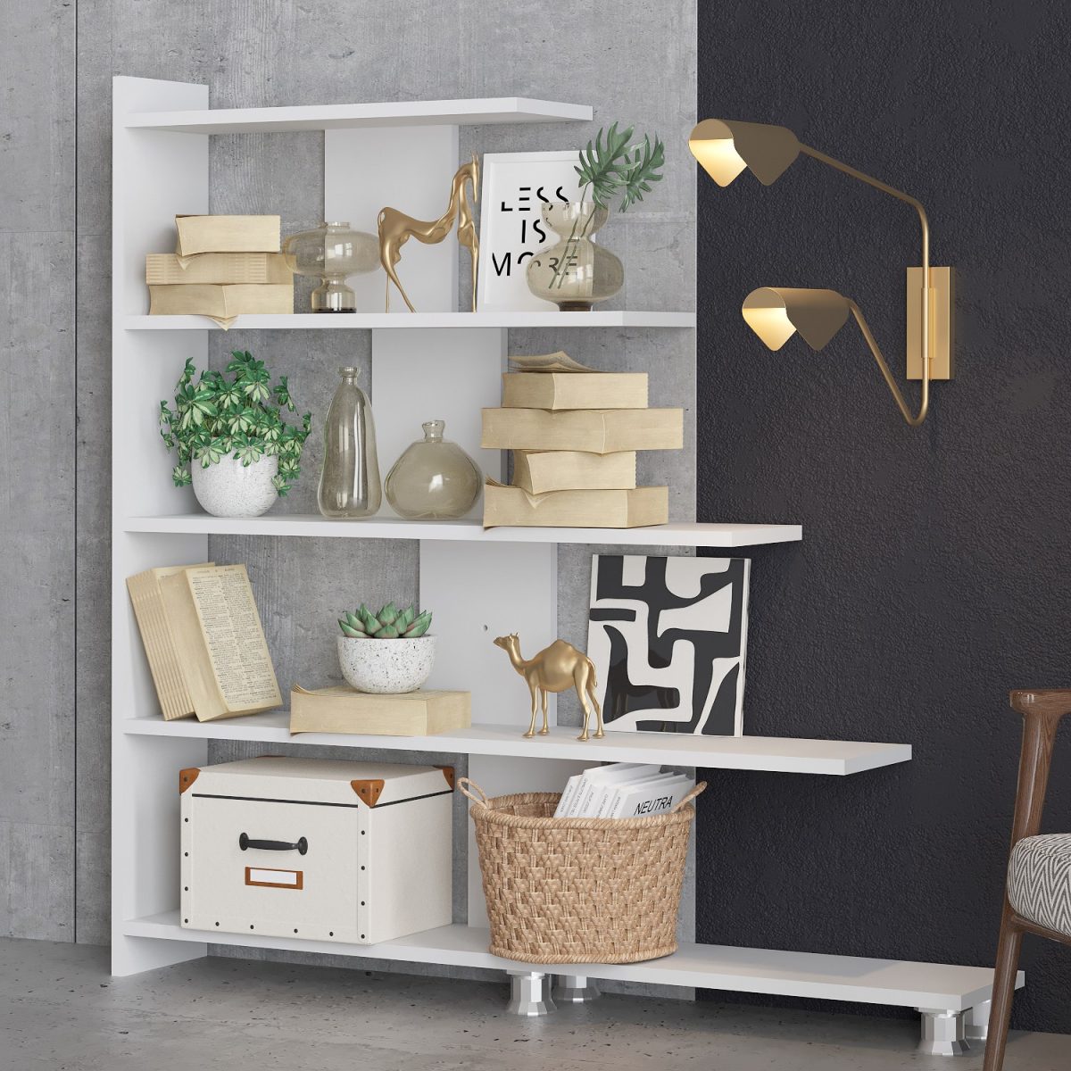 Reward - White – Полица за книги - Image 3