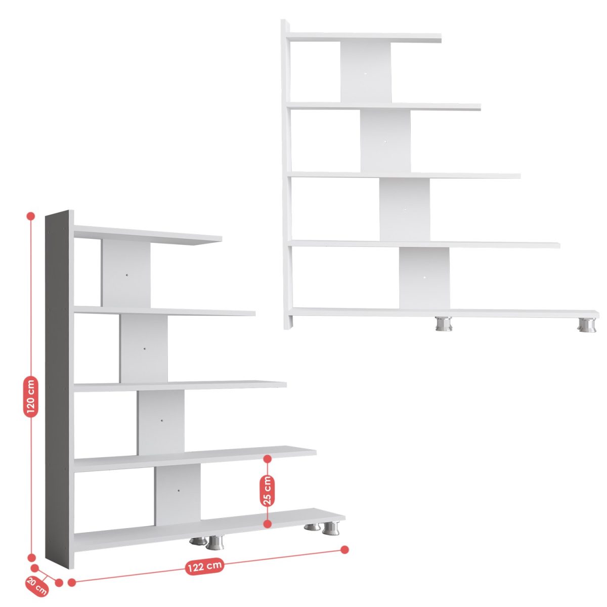 Reward - White – Полица за книги - Image 4